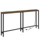 thumbnail image 1 of Mesa Consola HOOBRO 160 cm Marrón Rústico con Carga USB-C, 1 of 9