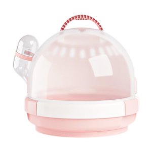 Ioensy - Jaula Transportadora Para Hámster Casa Para Hámster Cálida Para Exteriores Animales Pequeños Chinchilla Rosa