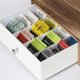 thumbnail image 2 of Caja de almacenamiento de té JACKCUBE DESIGN de madera rústica con 12 compartimentos, 2 of 8