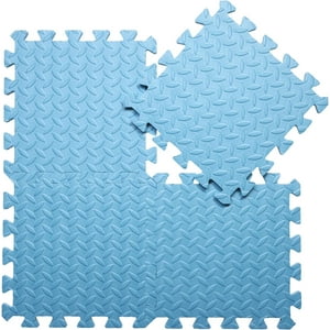 Wakeshome - Pack De 4 Alfombras Piso Puzzle Goma Eva Antigolpes 60X60Cm