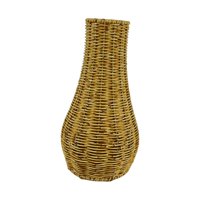 Magideal - Florero Rattan Cesta Florero Florero De Mimbre Hecho A Mano Cesta Retro Para Decoración De Jardín Soporte Para Flores Secas Función Artesanal Adecuado 19 Cm X 35 Cm X 95 Cm