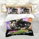 thumbnail image 5 of JoJo's Bizarre Adventure Conjunto de sábanas temático, trío de piezas, cómodo y amigable con la piel, diseño único, regalo de decoración para el hogar para familiares, amigos y fans,135cm *200cm, 5 of 6