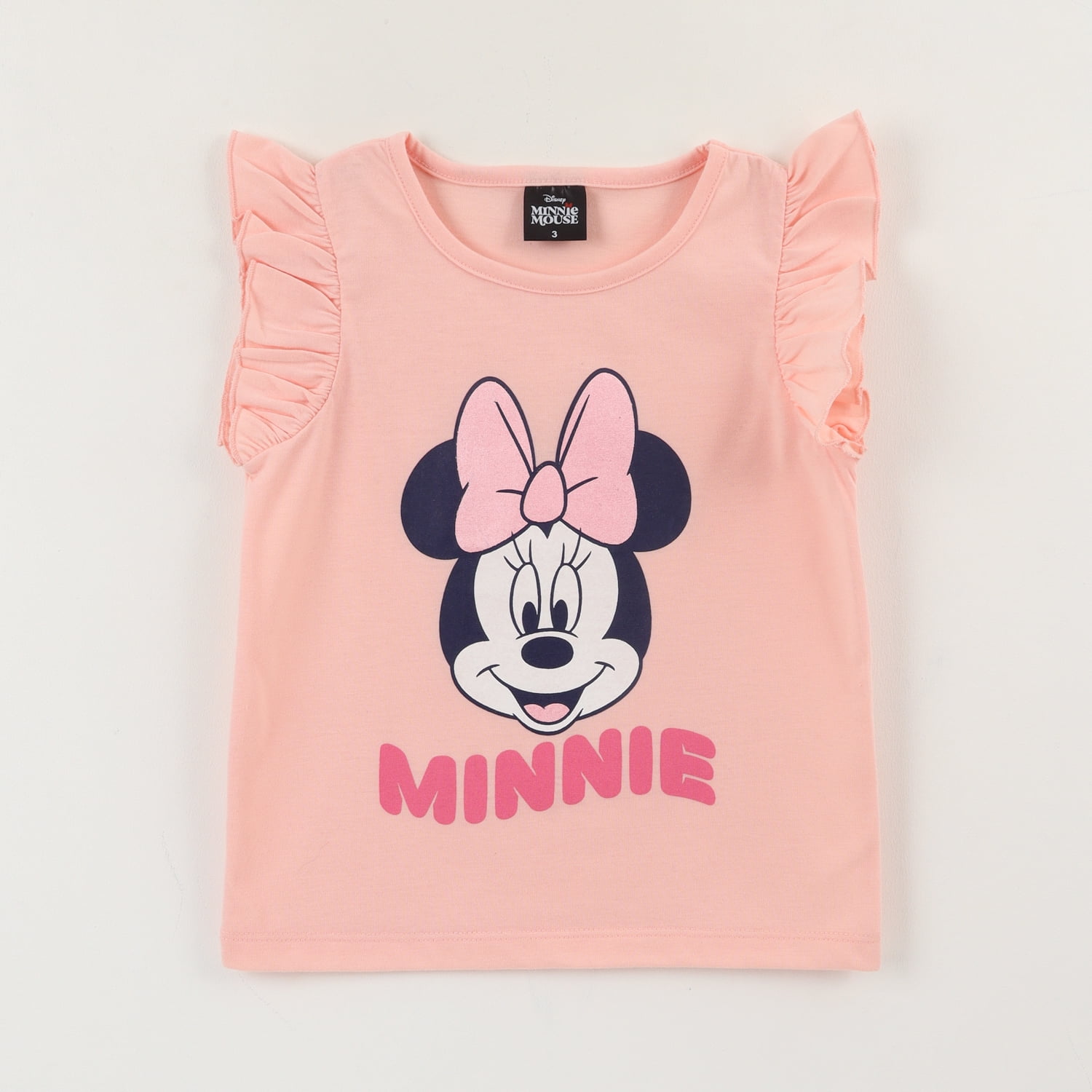Polera Sin Manga Niña Damasco Minnie Mouse Disney