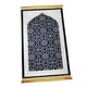 thumbnail image 4 of Alfombra De Oración Tradicional Alfombras Antideslizantes Para Cafetería Sala De Estar Ramadán Regalo Negro, 4 of 5