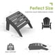 thumbnail image 2 of Set de 2 otomanes Adirondack GREENVINES para pies, HDPE gris, 2 of 6