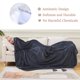 thumbnail image 3 of Manta HOZY Queen 229x229 cm Gris Oscuro Microplush, 3 of 8