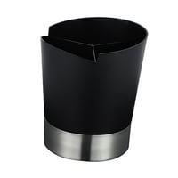 Magideal - Organizador De Tenedores Y Cucharas, 3 Rejillas, Fácil De Limpiar, Para Agitadores De Café, Dispensador De Almacenamiento Para Bar, Tienda De Té Con L Negro