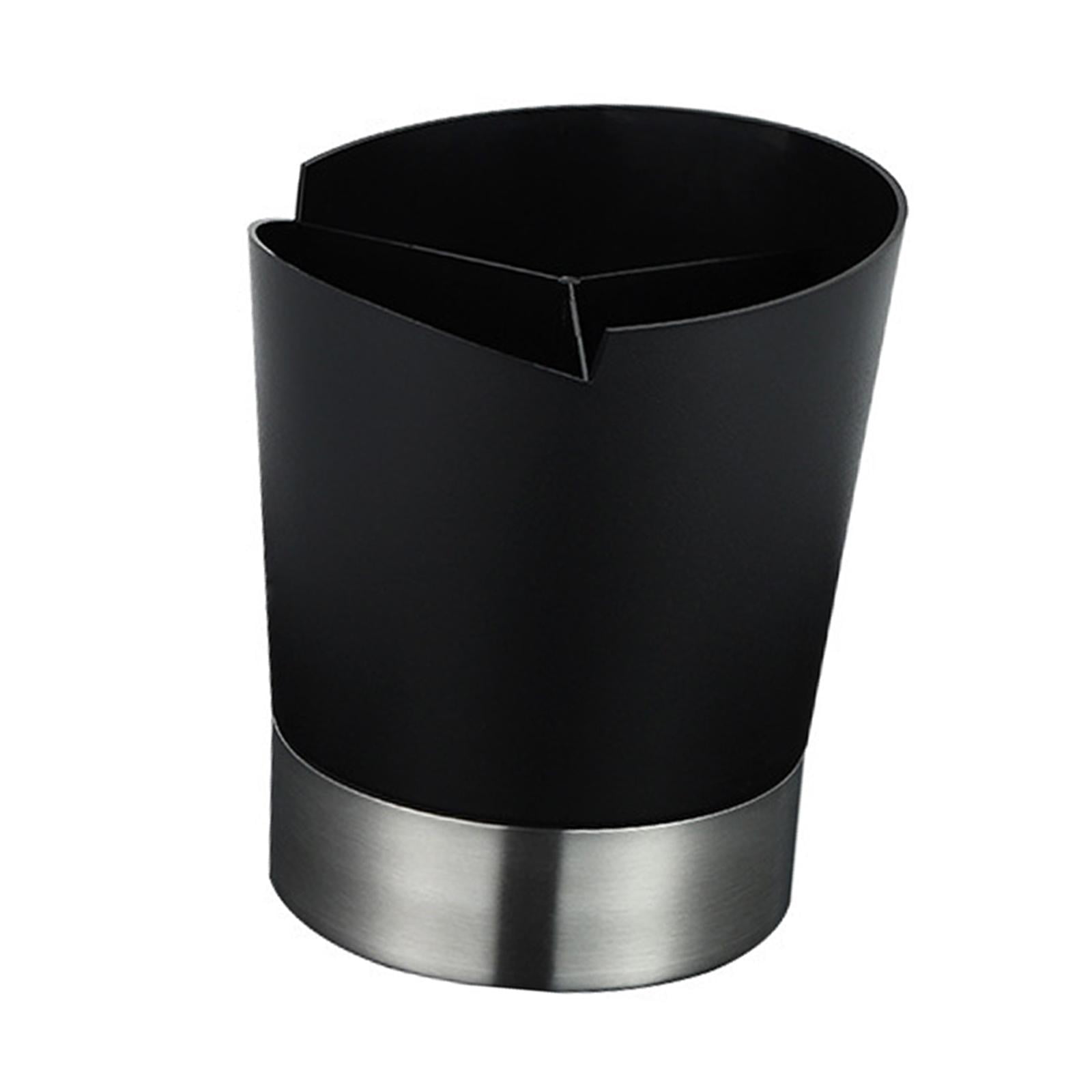 Magideal - Organizador De Tenedores Y Cucharas, 3 Rejillas, Fácil De Limpiar, Para Agitadores De Café, Dispensador De Almacenamiento Para Bar, Tienda De Té Con L Negro