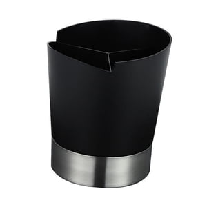 Magideal - Organizador De Tenedores Y Cucharas, 3 Rejillas, Fácil De Limpiar, Para Agitadores De Café, Dispensador De Almacenamiento Para Bar, Tienda De Té Con L Negro