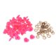 thumbnail image 3 of 100 piezas de plástico de seguridad ojos nariz diy suministros para peluche peluche rosa, 3 of 5