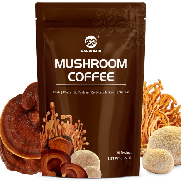 Café instantáneo de hongos GANOHERB 180 g, 30 porciones