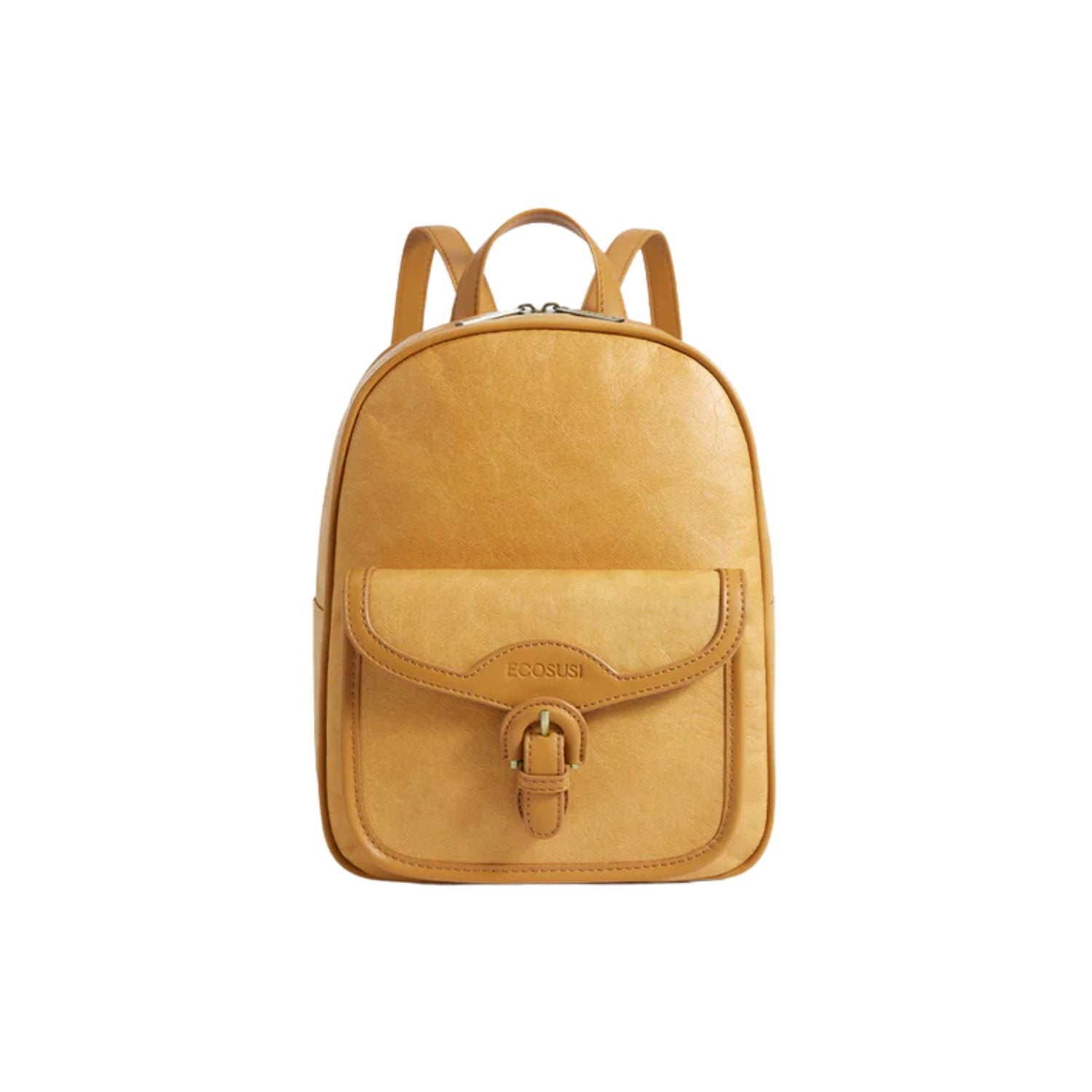 Ecosusi Mini Mochila Evelina De Papel Lavable Ecológico 11" Ámbar