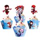 thumbnail image 5 of Decoración para tartas con forma de piegricdiat, 12 piezas, con forma de araña, para cumpleaños, 5 of 8