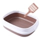 thumbnail image 3 of Caja De Arena Para Gatos Abierta, Bandeja Para Inodoro, Bandeja Para Arena Para Gatos, Antiadherente, Café Con Leche, 3 of 5