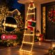 thumbnail image 3 of Luces Navideñas Solar Escalera Viejito Pascuero 5 Escalones Luz Calida, 3 of 4