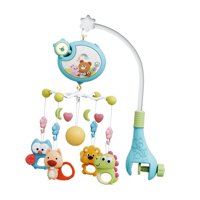 Magideal - Cuna Musical De Bebé Cuna Móvil Juguete Móvil Juguetes Para Bebés Control Remoto Colgantes Animales Giratorios Sonajeros Para Niños Recién Nacidos Azul