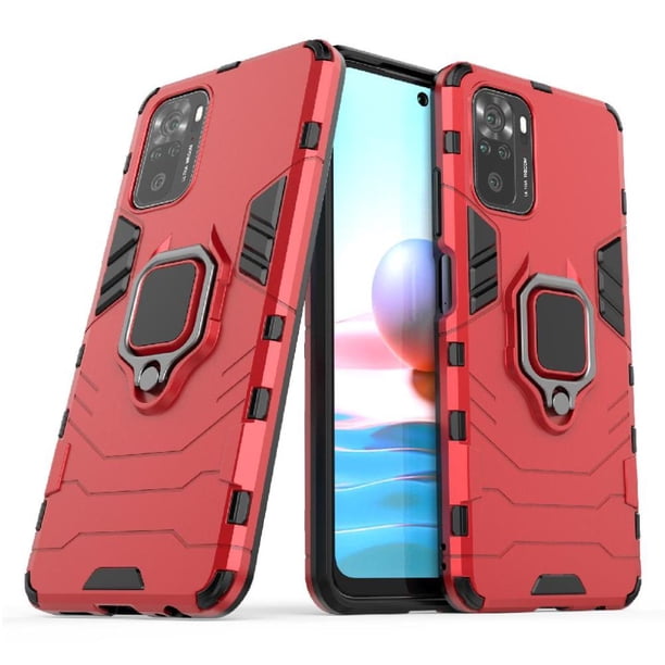 FOXDOCK Funda Antigolpes para Xiaomi Redmi Note 10 4G – Protección Total con Soporte y Diseño Robusto