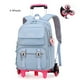 thumbnail image 1 of School Backpack with Wheels Trolley School Bag for Teenagers Girls Rolling Backpack Students Children Schoolbag Travel Bags sac, 1 of 3