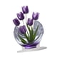 thumbnail image 5 of 2D acrílico Tulips Decoración Decoración Artesanía Collector Desktop Fulta de mesa de placa para el gabinete de escritorio Estante de la habitación de, 5 of 5