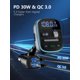 thumbnail image 2 of Transmisor FM Bluetooth LENCENT PD 30W con cargador QC3.0, 2 of 7