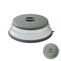 Tapa Para Microondas Tourvee, Plegable, Apta Para Alimentos, De Plástico Bpa, Gris