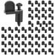 thumbnail image 1 of 48 paquete 3/8 en clip de pantalla de ventana de nylon con tornillos clips de desplazamiento para fija ventana de tormenta, paneles de tormenta, clips de puerta de pantalla (negro), 1 of 3