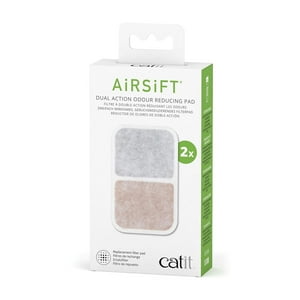 Almohadilla Purificadora De Aire Catit Airsift Dual Action, Paquete De 2 Unidades Para Gatos