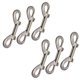 thumbnail image 2 of Paquete De 6 Pernos De Doble Extremo Con Gancho A Presión, Llavero De Aleación De Zinc, 2 of 5