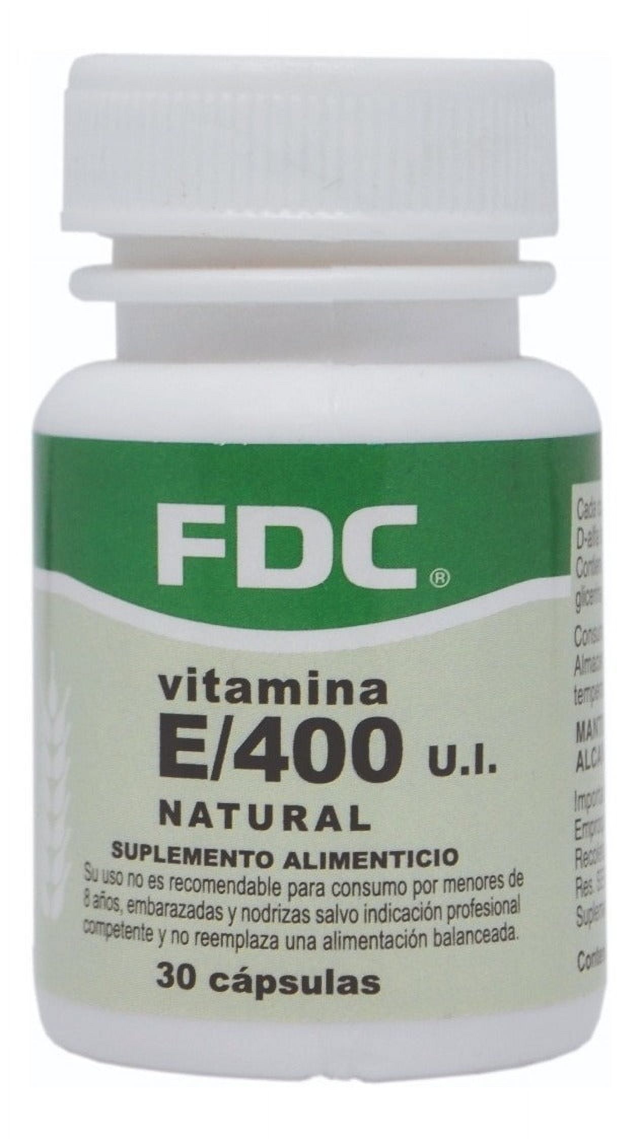 Fdc - Vitamina E Natural 400 Mg X 90 Capsulas