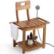 thumbnail image 1 of Silla de ducha BLUEWEST de 23,4 pulgadas con respaldo de 204 kg, soporte Acacia, 1 of 7