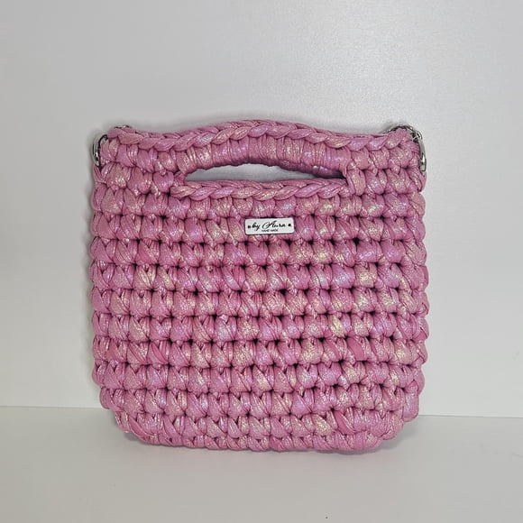 Cartera Fiesta Serena a Crochet Rosado