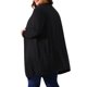 thumbnail image 3 of Agnes Orinda Cárdigan de Talla Grande para Mujeres Escuela Universidad Manga Larga Abierto al Frente Ligero Dobladillo Alto Bajo Cubiertas Draped 2X Negro, 3 of 6
