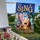 thumbnail image 5 of ¡Canta!-bandera de jardín temática. Regalo perfecto para fans, amigos y familiares, ideal para actividades al aire libre y decoración de fiestas.28CM*45CM, 5 of 5
