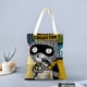 thumbnail image 2 of Carl the Collector Bolso de tela con estampado de lienzo para mujer, bolsa de compras reutilizable y estética, con cremallera interior, regalo para mujer,40*45cm., 2 of 6