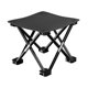 thumbnail image 4 of Taburete Plegable De Camping Práctico Con Bolsillo Lateral Para Jardinería, Camping, Playa, 33 X 33 X 32 Cm, Color Negro, 4 of 5