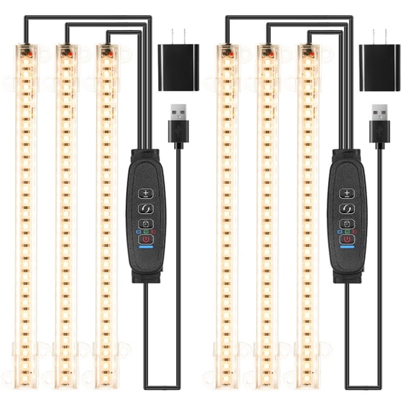 Tiras de luz LED para cultivo RWNTAO de espectro completo con temporizador de 3/9/12 h
