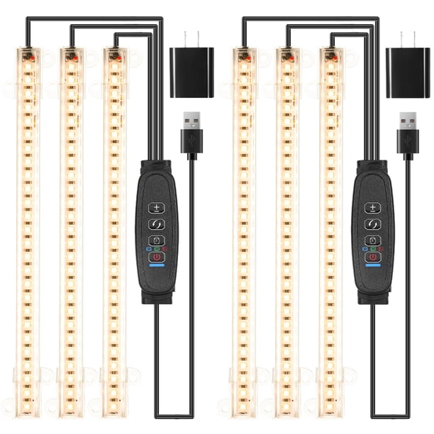 Tiras de luz LED para cultivo RWNTAO de espectro completo con temporizador de 3/9/12 h
