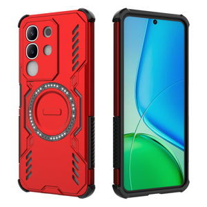 Funda Foxdock Para Vivo Y29 4G , Magnética, Resistente A Golpes, Con Soporte, Unisex, Carga Inalámbrica