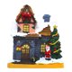 thumbnail image 1 of Escena De Navidad De Resina Snow House Light Up Village Decor Santa Claus Y Bell, 1 of 5