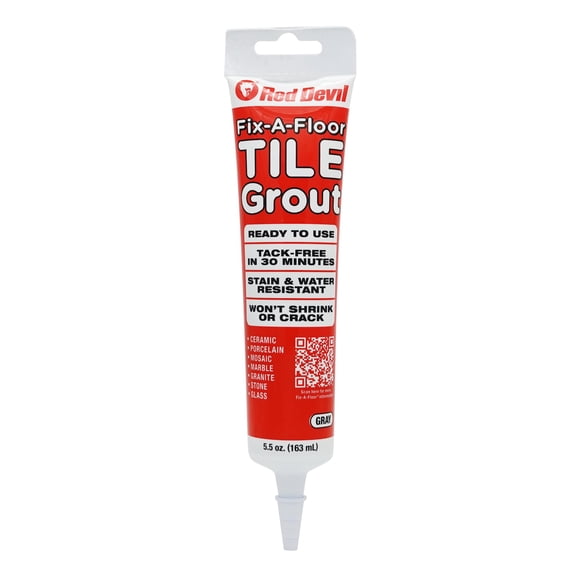 Fix-A-Floor Relleno para juntas de azulejos gris 163 ml en tubo exprimible