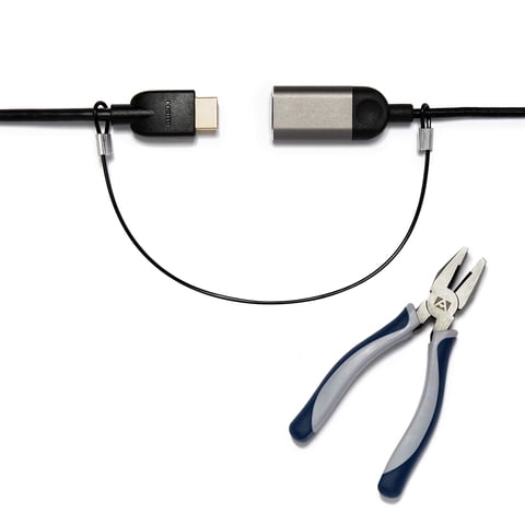 Cable Lock Tetherties, Resistentes, Para Ordenadores, Color Negro, Paquete De 60