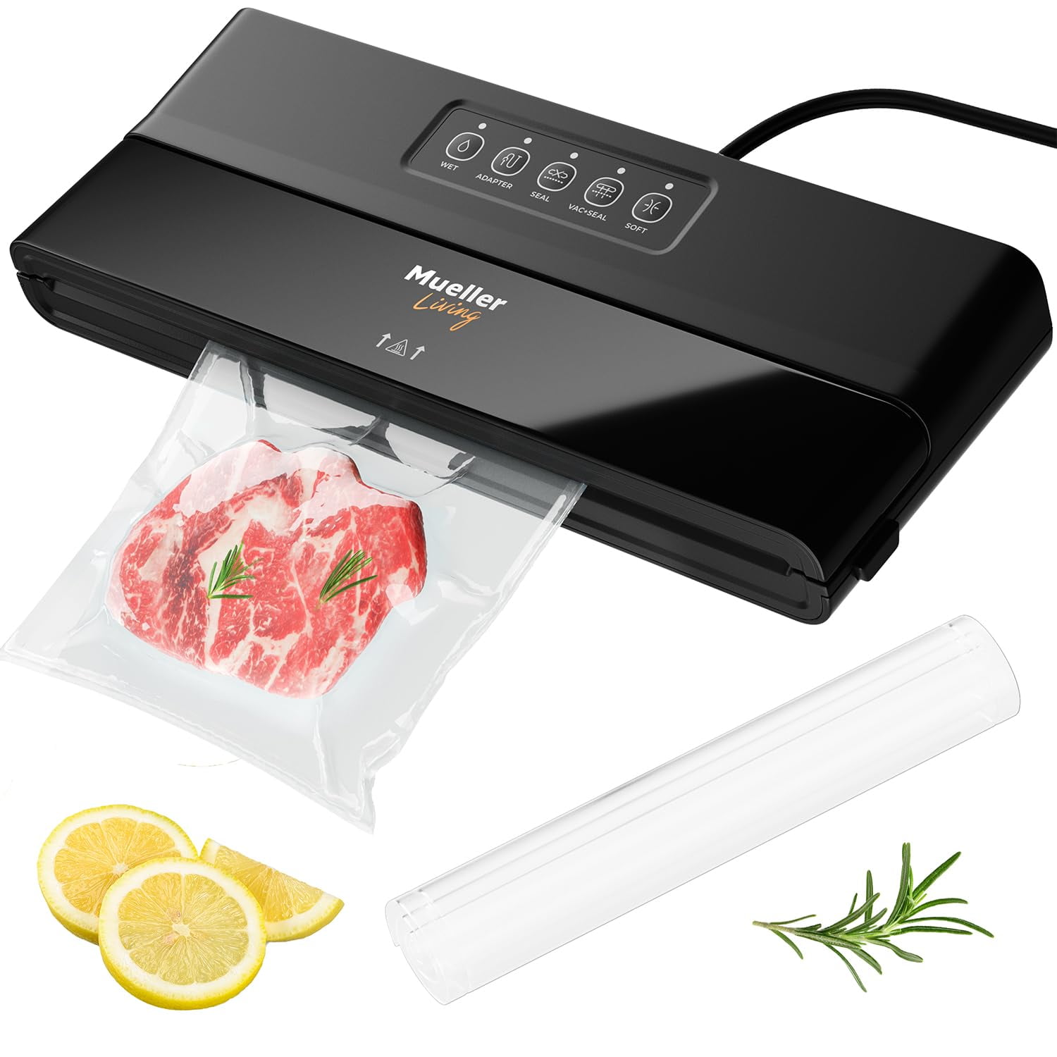 Máquina Selladora Al Vacío Muellerliving Compact Con Bolsas/rollo
