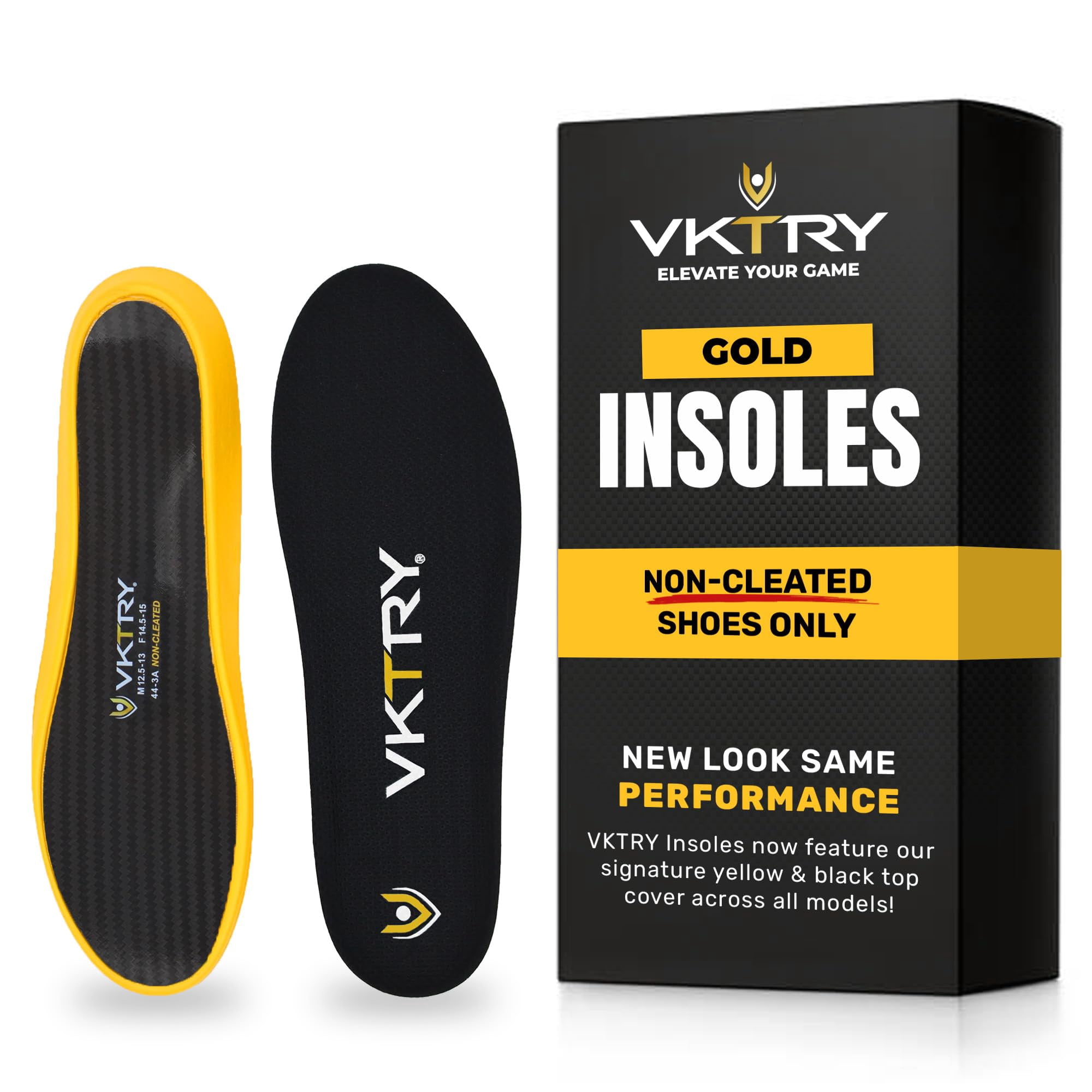 Plantillas Vktry Gold Para Zapatos Sin Tacos De Fibra De Carbono