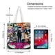 thumbnail image 5 of Mob Psycho Bolso de tela con estampado de lienzo para mujer, bolsa de compras reutilizable y estética, con cremallera interior, regalo para mujer,38*45cm., 5 of 6