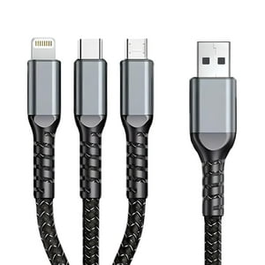 Eon - Cable De Carga Rapida 3En1 Usb-C Para Android/Ios 1.2M