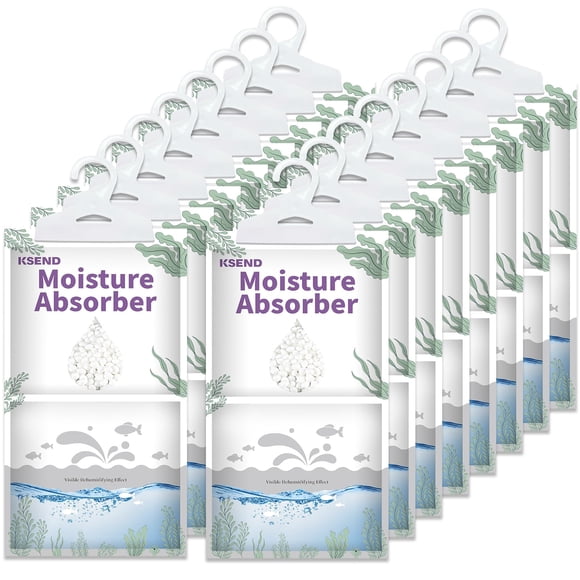 Absorbedor de humedad Ksend, 16 paquetes de bolsas deshumidificadoras de 290 ml