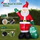 thumbnail image 4 of Decoración navideña inflable de Papá Noel de 8 pies para exteriores, 4 of 7