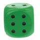 thumbnail image 4 of esponja dados espuma punto dados jugando dados para la ense?anza educación juguete verde, 4 of 5
