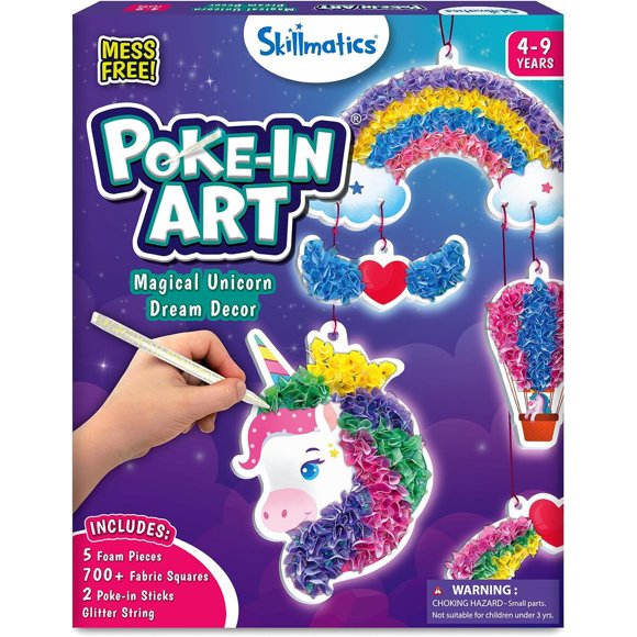 Skillmatics Pokein Art Magical Unicorns, kit de manualidades en madera