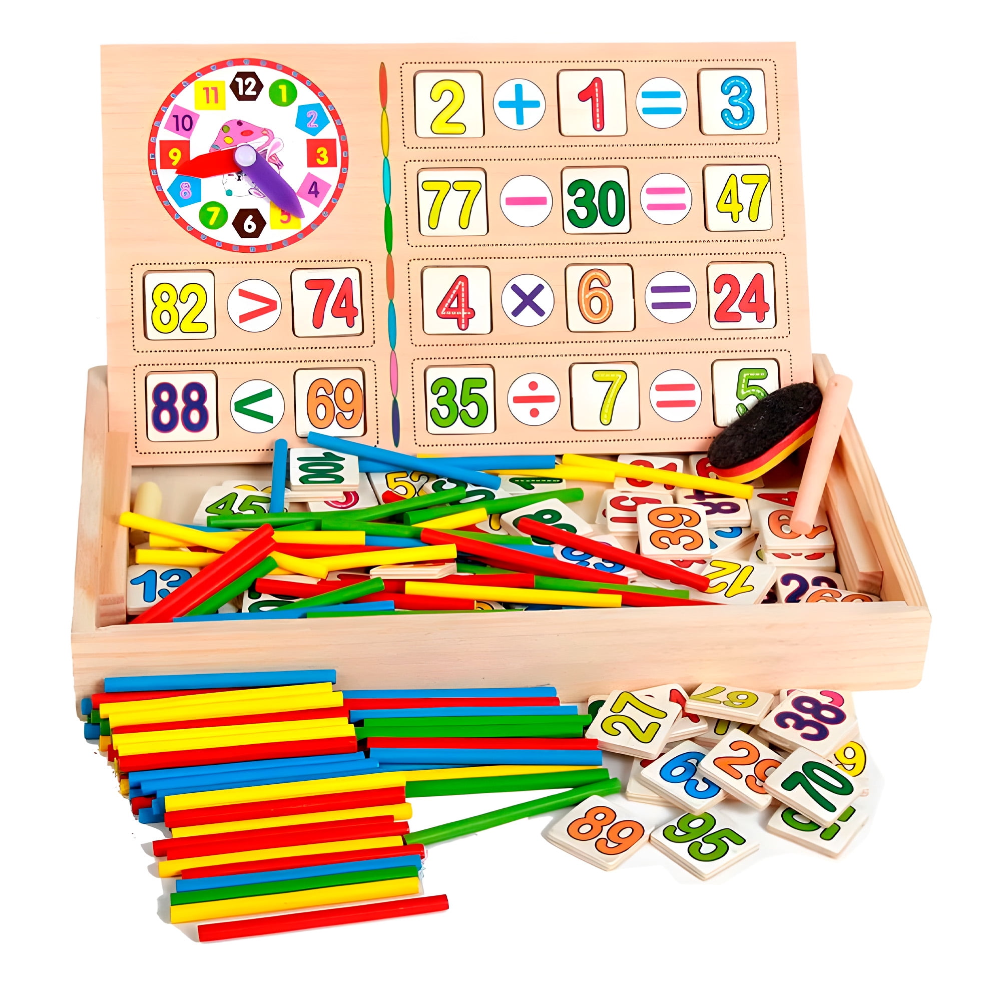 Mgm Importaciones - Juguete Matemático Educativo Montessori Contar Tablero Niños